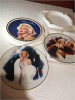 Set of Three Marilyn Monroe 8" Plates