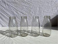 4 genuine quart oil bottles