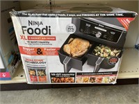 NEW NINJA FOODI 2 BASKET AIR FRYER 10 QT CAPACITY