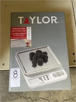 NEW TYALOR STAINLESS STEEL KITCHEN SCALE