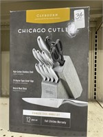 CHICAGO CULTERY 12 PC STAINLESS STEEL KNIFE SET