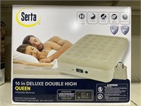 NEW SERTA 16" DELUXE QUEEN AIR MATTRESS