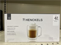 HENKELS DOUBLE WALL LATTE MUGS