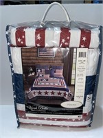 VIRAH BELLA QUILT COLLECTION PATROTISM 3 PC KING