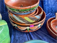 Mexico Clay Pottery Bowls