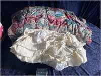 Sleep Number Bedskirt and Comforter King SZ