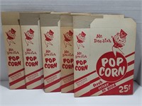 Vintage Mr. Dee-lish Cardboard Pop Corn Boxes (5)