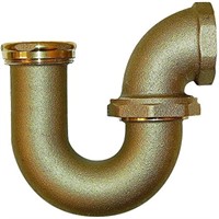 1-1/2 in. x 2 in. Brass P-Trap