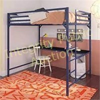 Metal Loft Bed With Desk Full $370 Retail