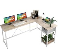 L-Shaped Desk Natural