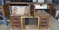 Vintage Fireplace Mantle Stereo