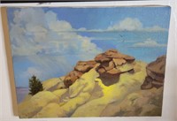 Ted Hogsett Oil Painting El Morro16"x12"