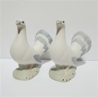 Vtg Porceval Bisque Turtle Doves Made in Spain