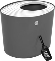 IRIS USA Top Entry Cat Litter Box with Cat L