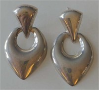 Vintage Taxco Mexico Sterling Silver Earrings,