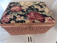 sewing basket w/ contents
