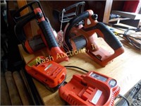 Black & Decker chain saws-one w/ battery