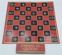 Vintage Standard Oil Advertising Checkers Board