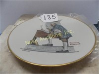 2 Norman Rockwell plates-Ben Franklin