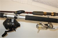 2pc Rods & Reels; Eagle Claw Gold Eagle T.M. II