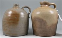Lot #4175 - (2) stoneware handled ½ gallon