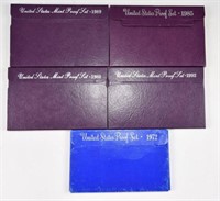 Lot #4199 - (5) United States Mint Proof sets: