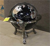 Gemstone Globe, Approx 17"
