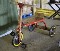 Vintage German Wood Fork Tricycle