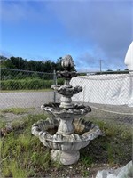 Tiered Cement Water Fountain