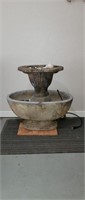 2 Piece Decorative Concrete Water Fountain