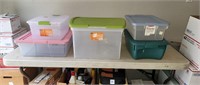 5 Storage Totes with Lids