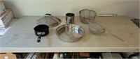 Stainless Steel Strainers, Circulon Pan and Sifter
