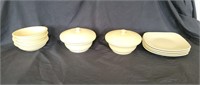 Fiesta Cream Colored Plates and Bowls