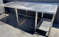 Stainless Steel work table, 84" x 34.5"