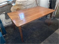 OAK TABLE 5' X 3' WITH SINGLE DRAWER