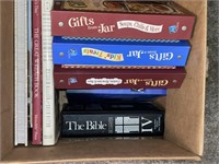BOX OF BOOKS (SOME BIBLES/GIFT IDEAS)