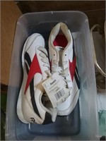 Reebok size 4 and 1/2 red white and blue tennis