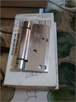 Two boxes of stainless hinges