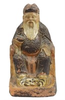 Early Chinese Yuan Dynasty Seated Emperor