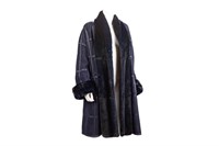 LADY'S CHRISTIAN DIOR SUEDE & FUR COAT