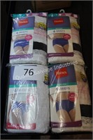 4-6pk ladies nylon underwear size 10