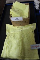 10- girls cat & jack yellow tops size 3t