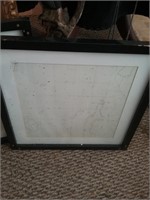 Pair of old framed Maps