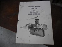 Rosback Stitcher with manual & attachment