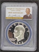 1973-S Eisenhower Silver Dollar Coin PCGS PR69