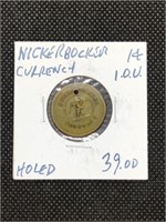 Antique "Knickerbocker" 1 Cent IOU currency