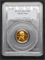 1960 Small Date Lincoln Memorial Cent coin PCGS