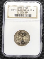 2000-D South Carolina State Quarter Coin NGC MS67