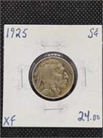 1925 Buffalo Nickel Coin marked XF