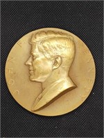 1961 John F Kennedy Inaugural medal. Bronze, 3"